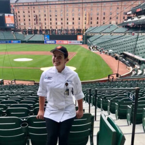 Sara interning for Delaware North in Special Events & Catering at Camden Yards in Baltimore, MD