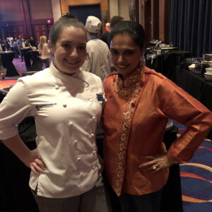 Sara with Maneet Chauhan at the Mohegan Sun and Food Fest