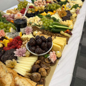 Large charcuterie spread